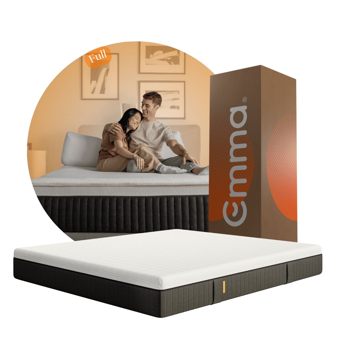 EMMA - Colchón Emma Hybrid Full  Espuma y Resortes Pocket  135x190cm