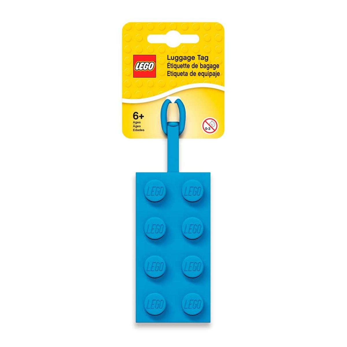 GENERICO - ETIQUETA DE BOLSA LEGO ICONIC BAG TAG 2X4 BLUE