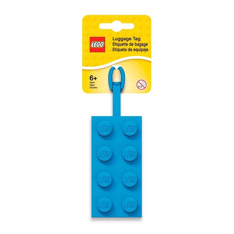 GENERICO - ETIQUETA DE BOLSA LEGO ICONIC BAG TAG 2X4 BLUE