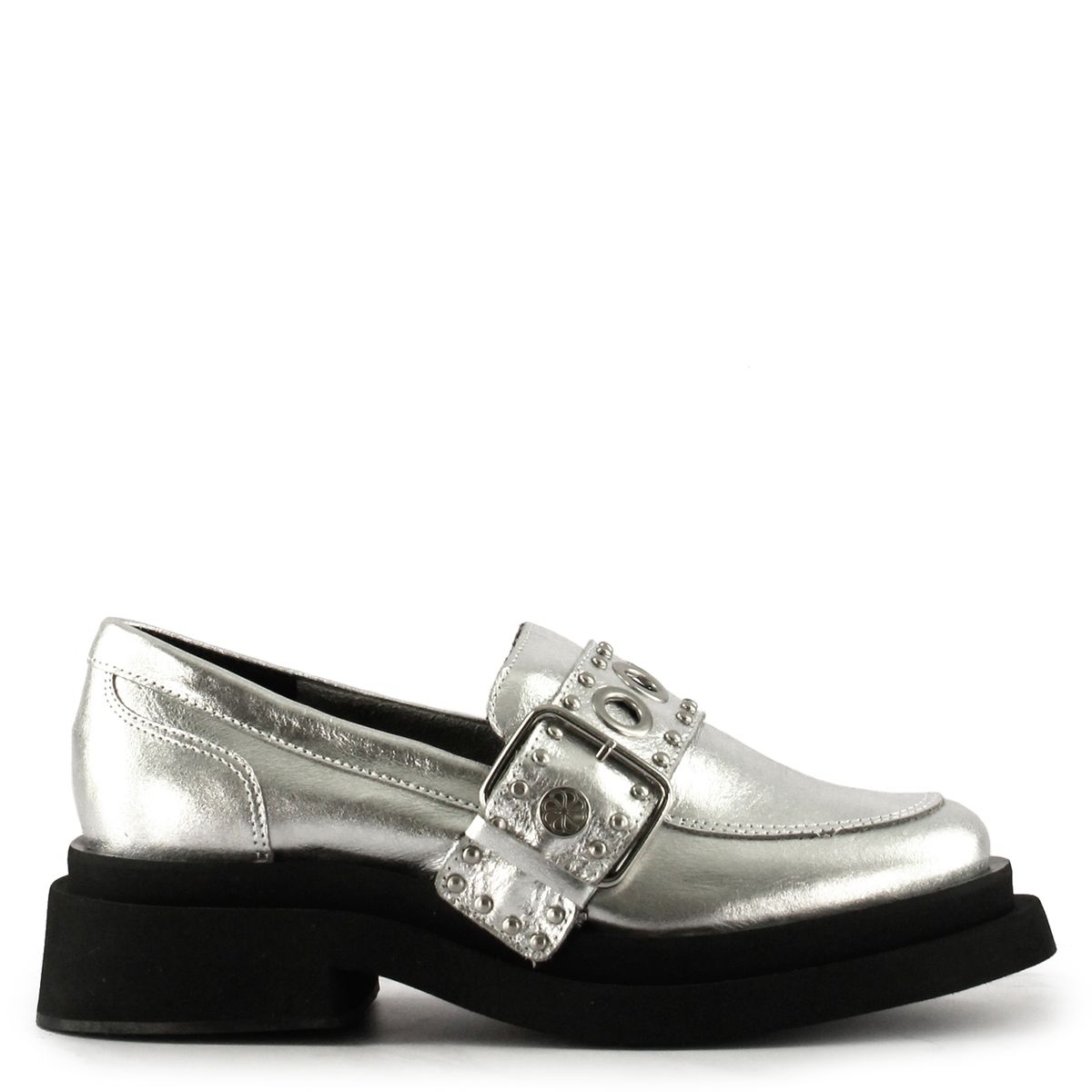 JAVIERA POCH - Mocasín Mujer Plata Javiera Poch
