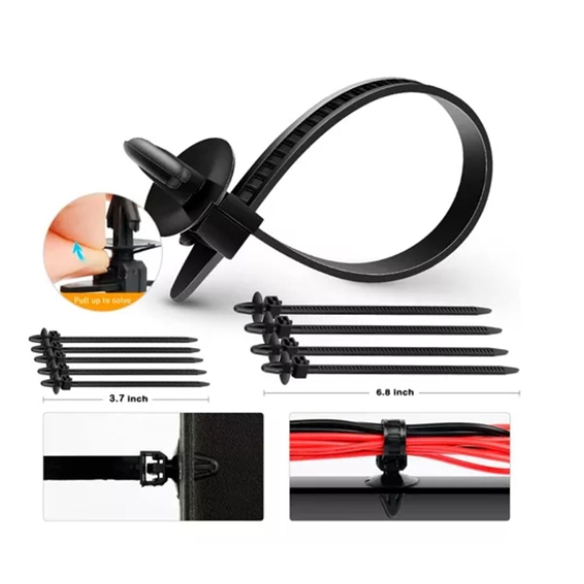 OFERTABKN - Kit 725 Clip Broche Retención Plástico Auto Lata Tapabarro