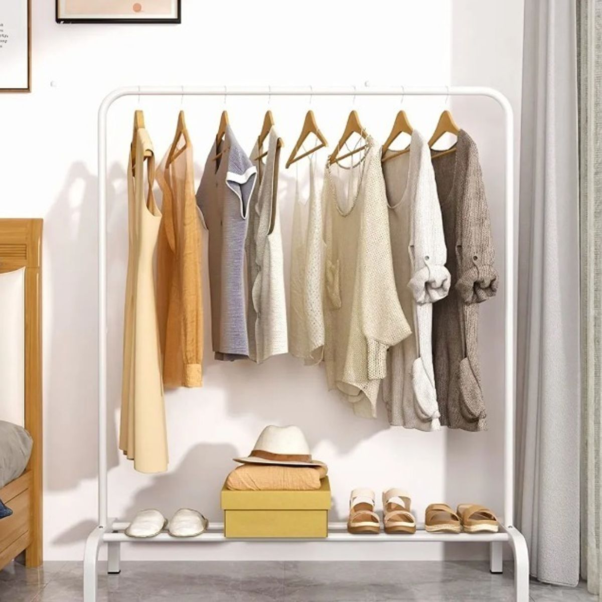 Perchero Exhibidor De Ropa Metálico Resistente, marca U BUY - Foto 2
