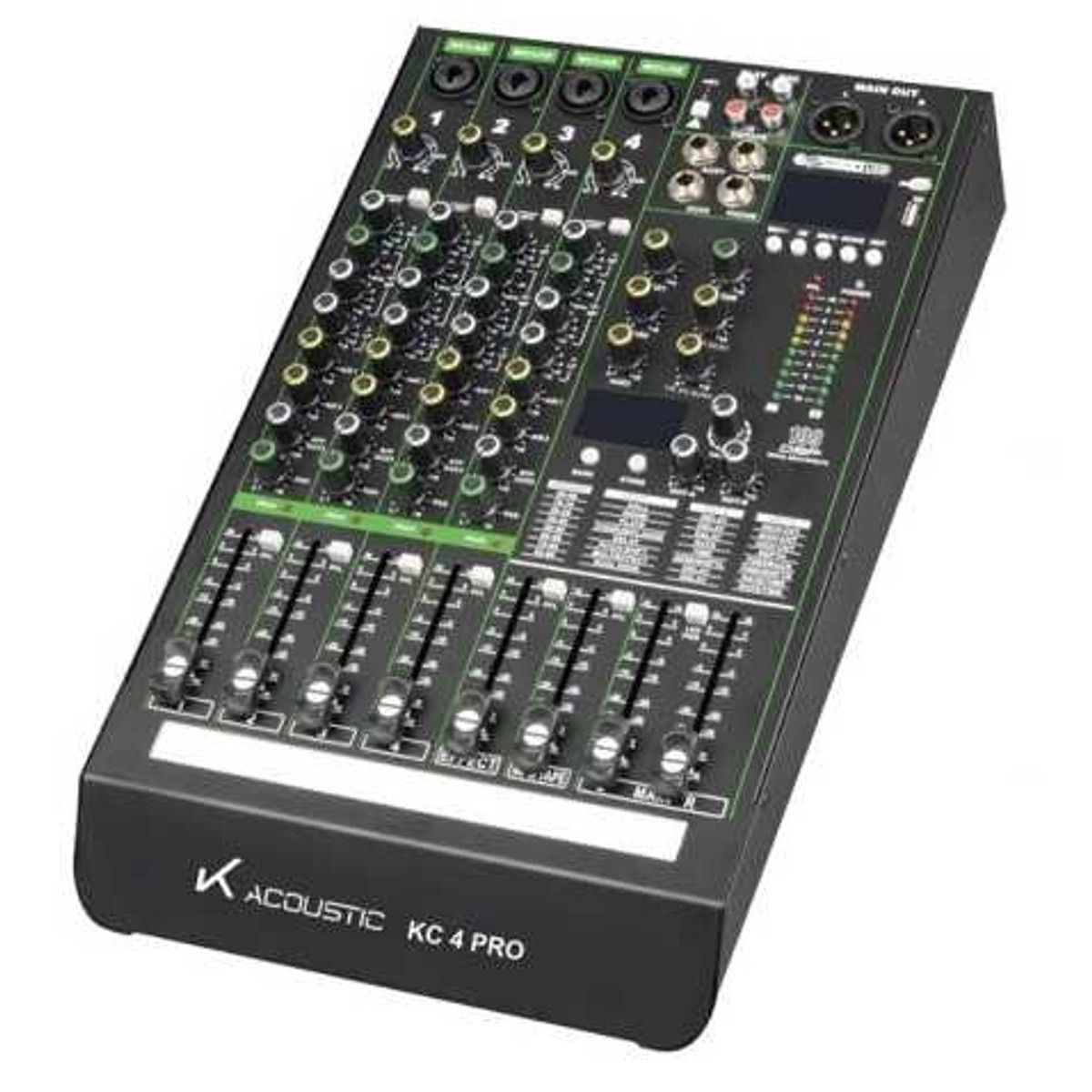 K ACOUSTIC - Mixer Mezclador Analogo Profesional K Acoustic KC 4 PRO