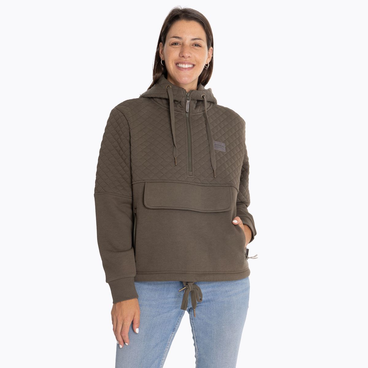 MERRELL - Polerón Mujer Spencer Sweatshirt Oliva MERRELL