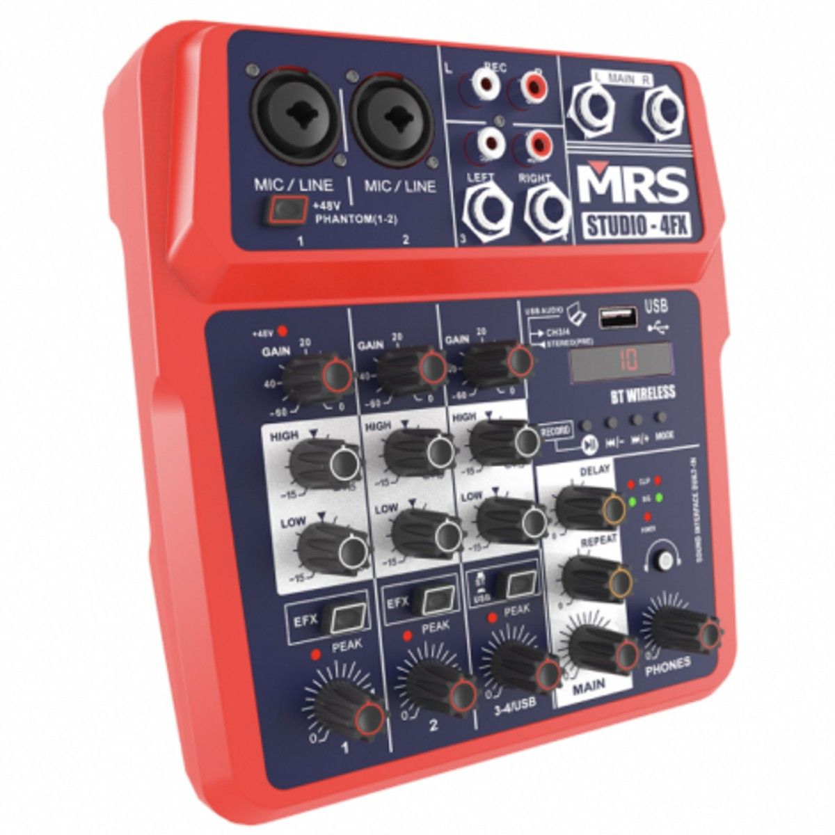 MRS - Mixer Mezclador de Estudio MRS Studio 4FX