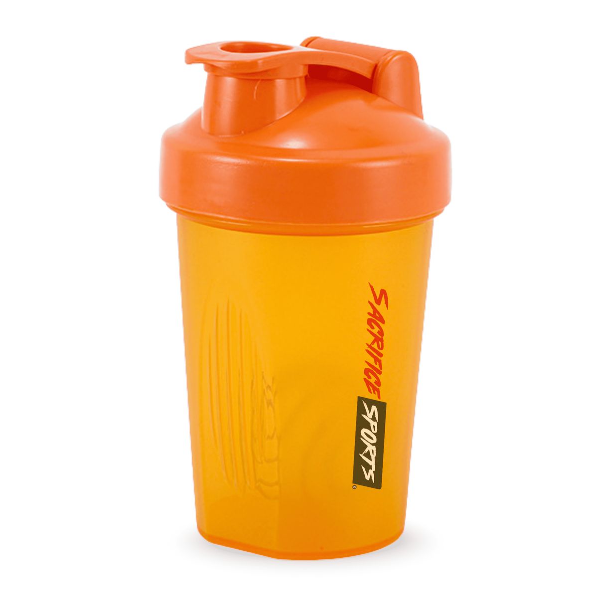 GENERICO - Botella Shaker para Proteina Sacrifice Sports Naranja