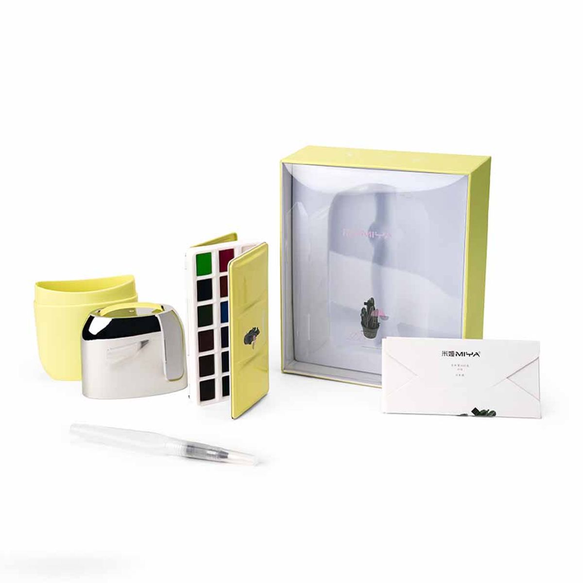 HIMI - Set De Himi - Miya 18 Colores De Acuarela+ Pincel+papel