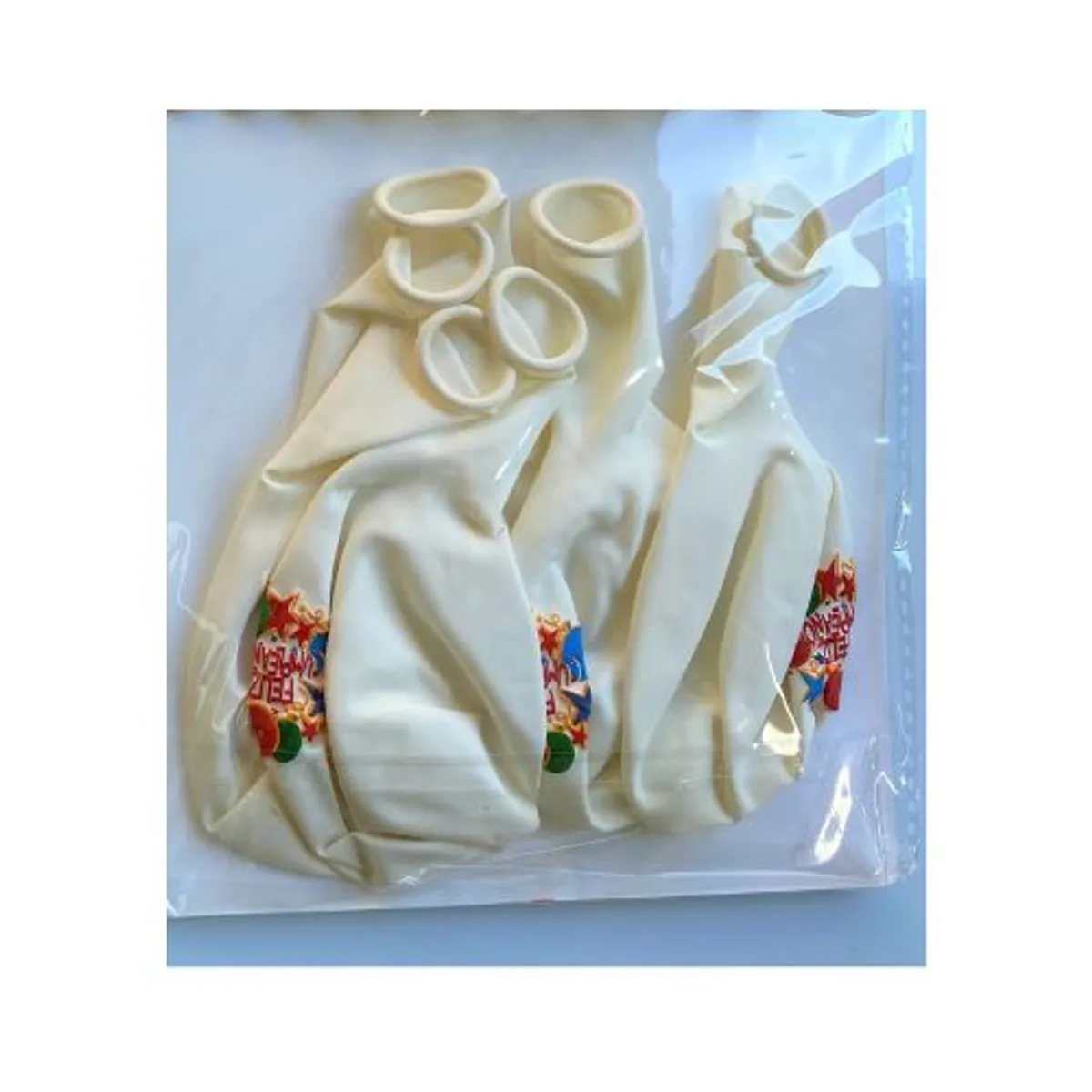 GENERICO - Paquete Globos Color Blanco 6 Unidades 30 Cm Latex