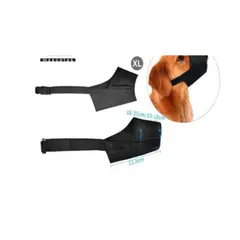 GENERICO - Bozal Para Perros Cuidado Talla XL Negro