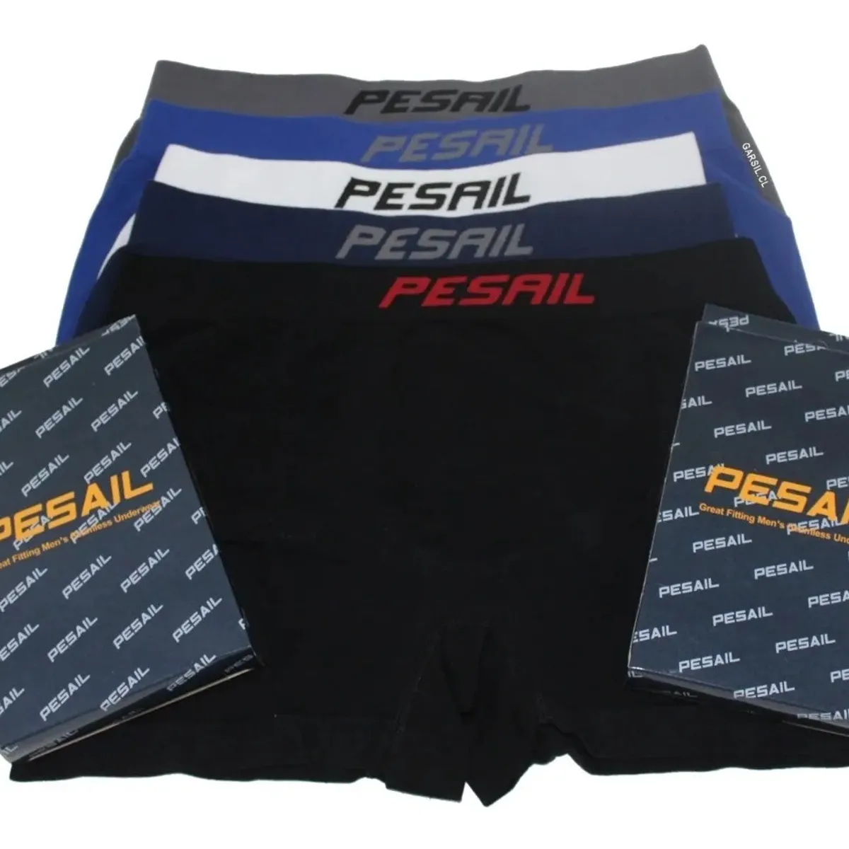 GARSIL - Pack De 6 Boxer Calzoncillos de Algodon Para Hombre - Sin Costuras