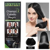 Shampoo Tinte Cubre Canas Con Argán Color Negro