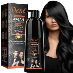 DEXE - Shampoo Tinte Cubre Canas Con Argán Color Negro.-