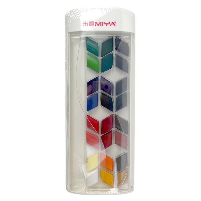 HIMI - Himi-miya Set Rombo De Acuarela 24 Colores+pincel+lapiz Gr