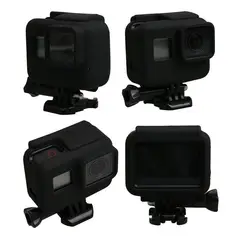 GENERICO - FUNDA SILICONA NEGRA GOPRO 5 6 7 HERO