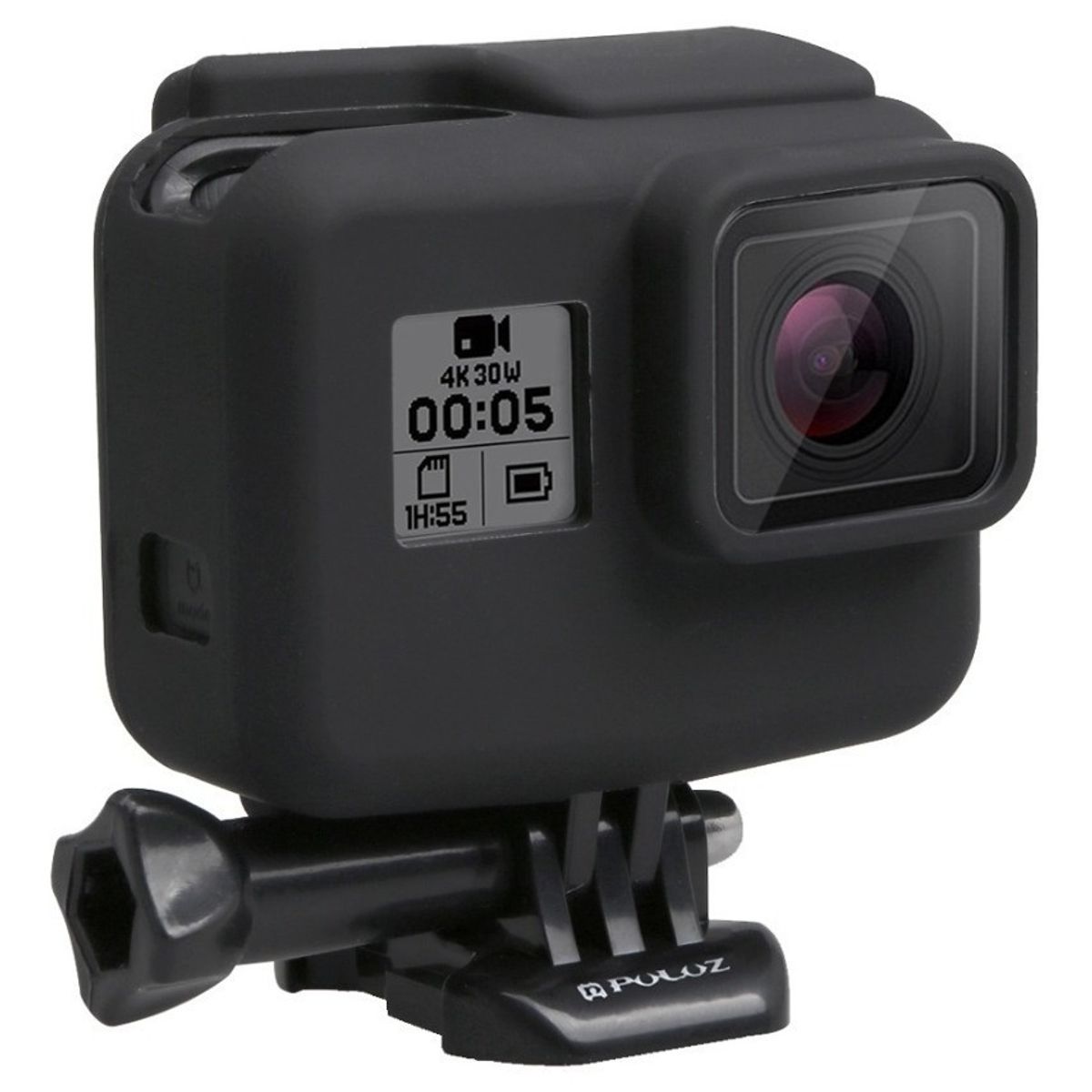 GENERICO - FUNDA SILICONA NEGRA GOPRO 5 6 7 HERO