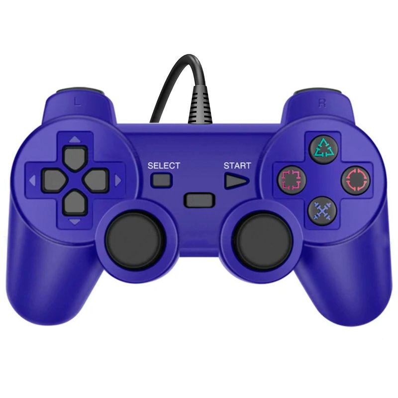 DBLUE - Joystick Con Cable USB D-Shock Analogo Dblue Azul