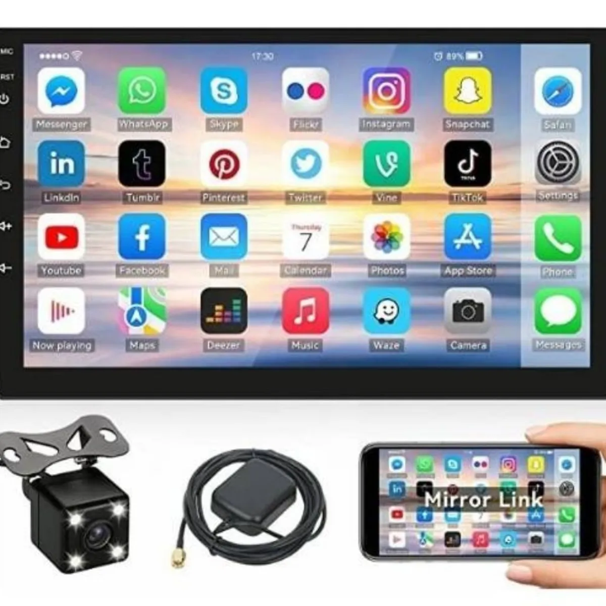 U BUY - Radio Android 101 Gps Mirror Link Wifi Usb 2 Din 9 Pulgadas