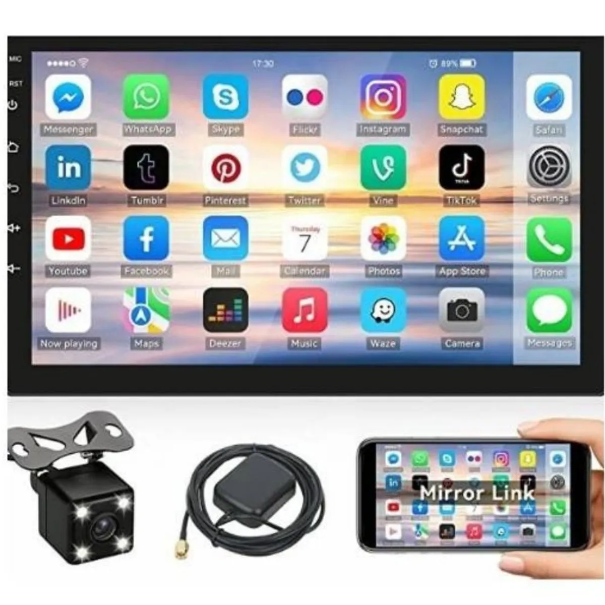 U BUY - Radio Android 101 Gps Mirror Link Wifi Usb 2 Din 9 Pulgadas