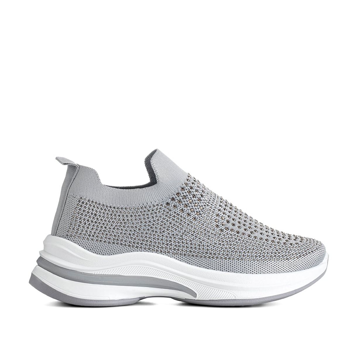 WEIDE - Zapatilla Gris Casual Mujer Weide TFA197