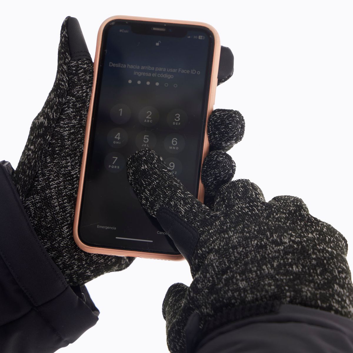 MERRELL - Guante Unisex Pitrufquen Knitted Negro MERRELL