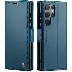 AORISSE - Carcasa Tarjetero Samsung Galaxy S23 Ultra - Azul