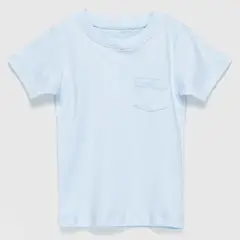 COYOTE KIDS - Polera celeste bolsillo algodón peruano - Celeste_.