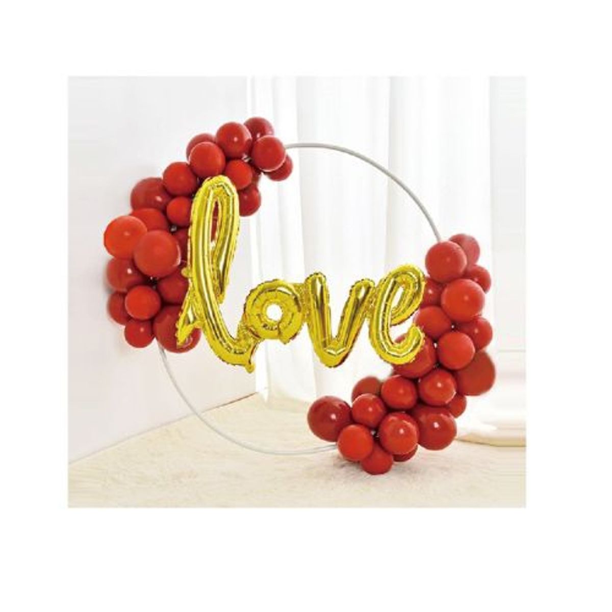 GENERICO - Pack Arco Globos Love Color Rojo