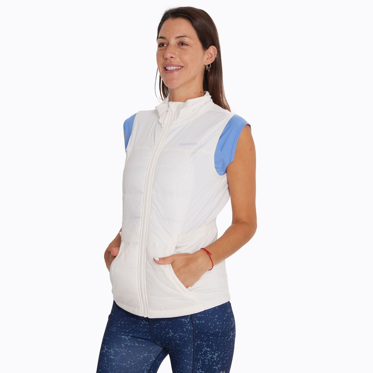 MERRELL - Parka Sin Mangas Mujer Sweatshirt Blanco MERRELL