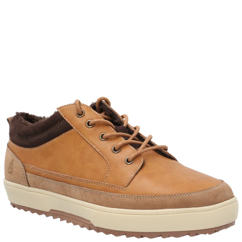 HUSH PUPPIES - Zapatilla Cuero Niño Slalom Low Café HUSH PUPPIES