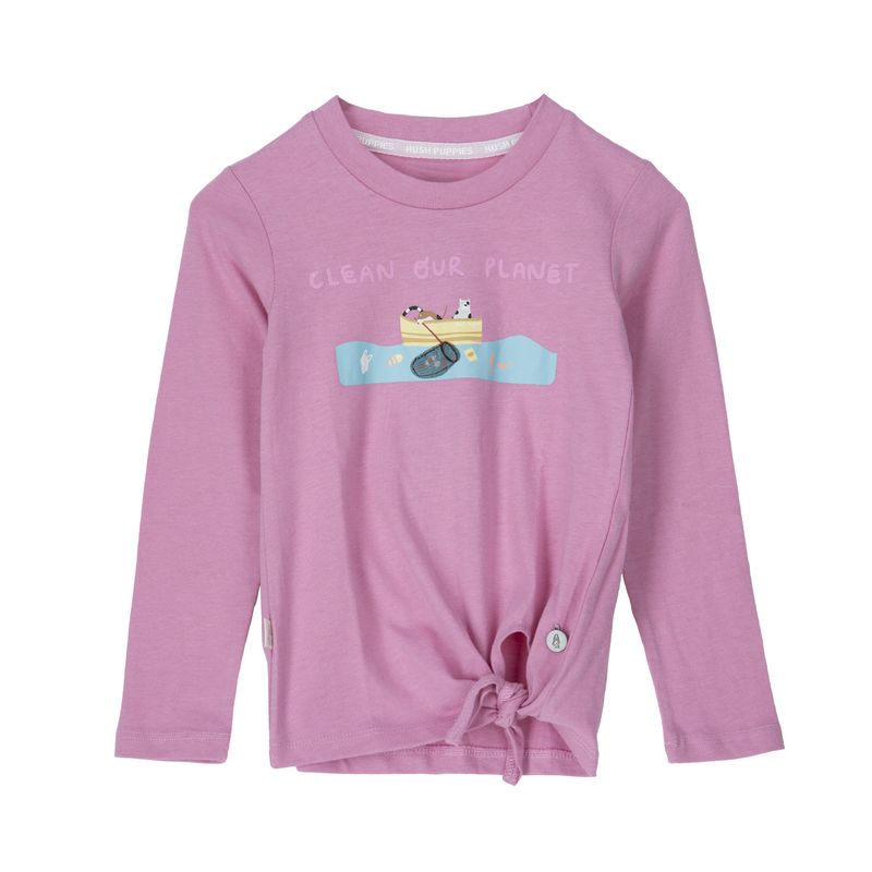 HUSH PUPPIES - Polera Niña Planet Fucsia HUSH PUPPIES