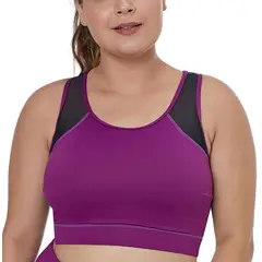 GLORIAHOON - Sheer Top Peto Sosten Deportivo Control Talla L