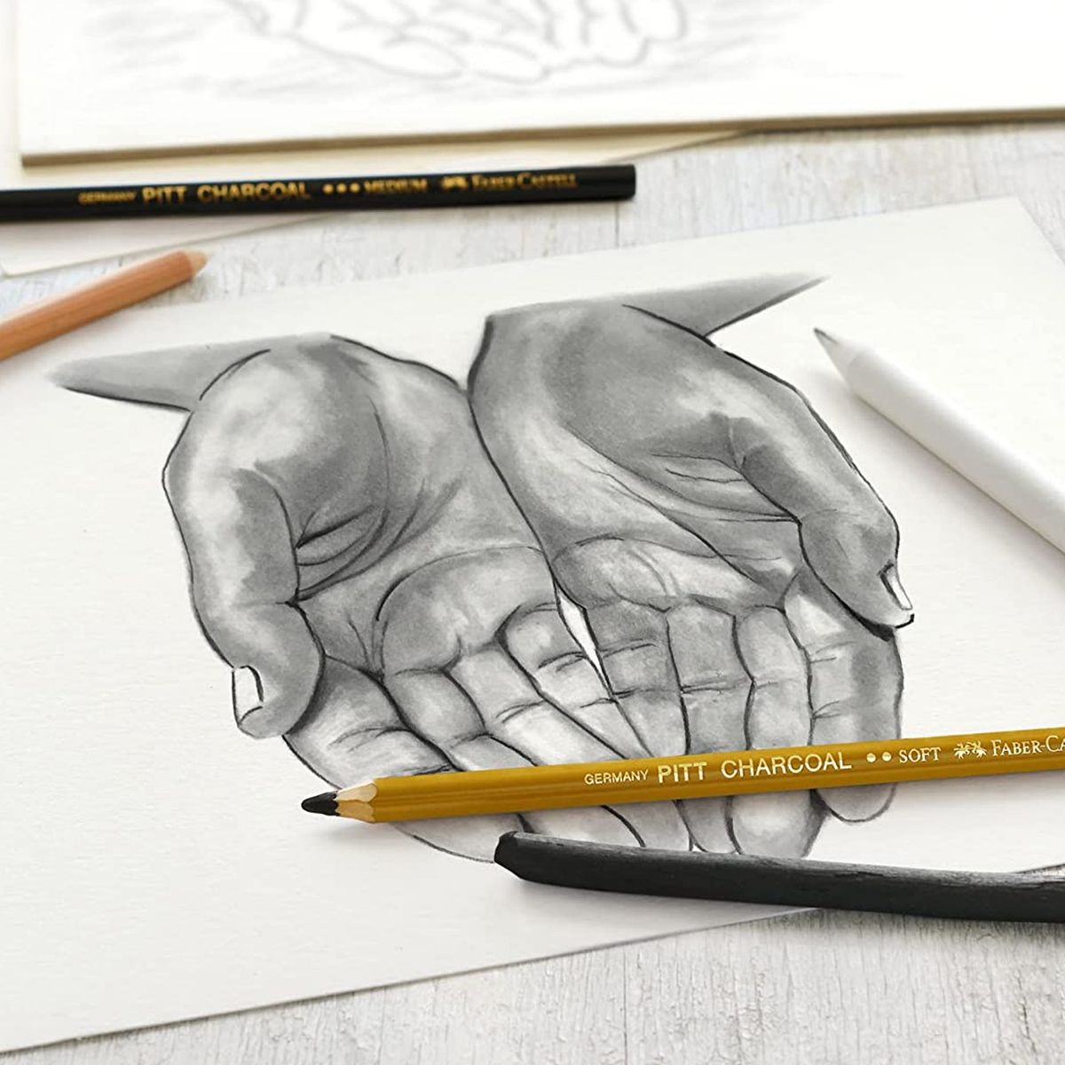 FABER-CASTELL - Set de Dibujo Carbón Faber-Castell Goldfaber 7 piezas