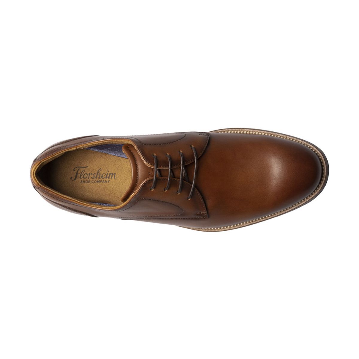 FLORSHEIM - Zapatos Rucci Plain Toe Cognac