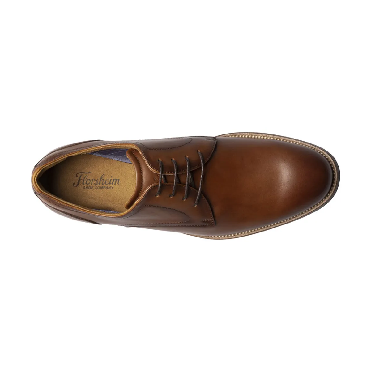 FLORSHEIM - Zapatos Rucci Plain Toe Cognac