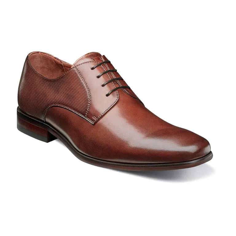 Zapatos Postino Plain Toe Cognac