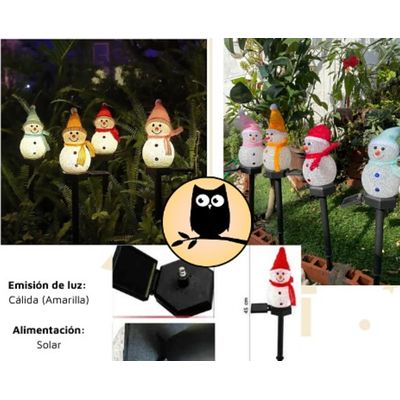 Imagen 2 del producto Estaca Muñeco de Nieve Solar
