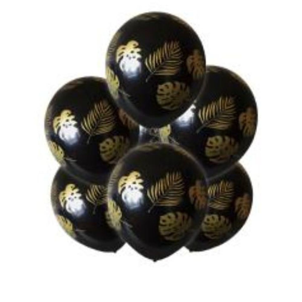GENERICO - Globo Latex 6 Unidades 30 Cm Color Negro