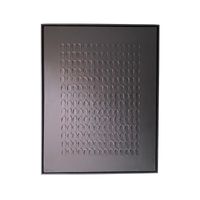 Cuadro Decorativo Negro Textura 3D Relieve Moderno Elegante Lujo 90x70 cm