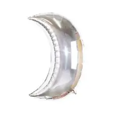 GENERICO - Globo Diseño Luna Color Plateado 47 X 71 Cm