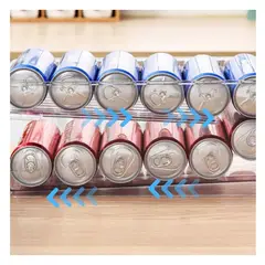 GENERICO - Organizador De Latas Bebidas Refrigerador Despensa Alimentos