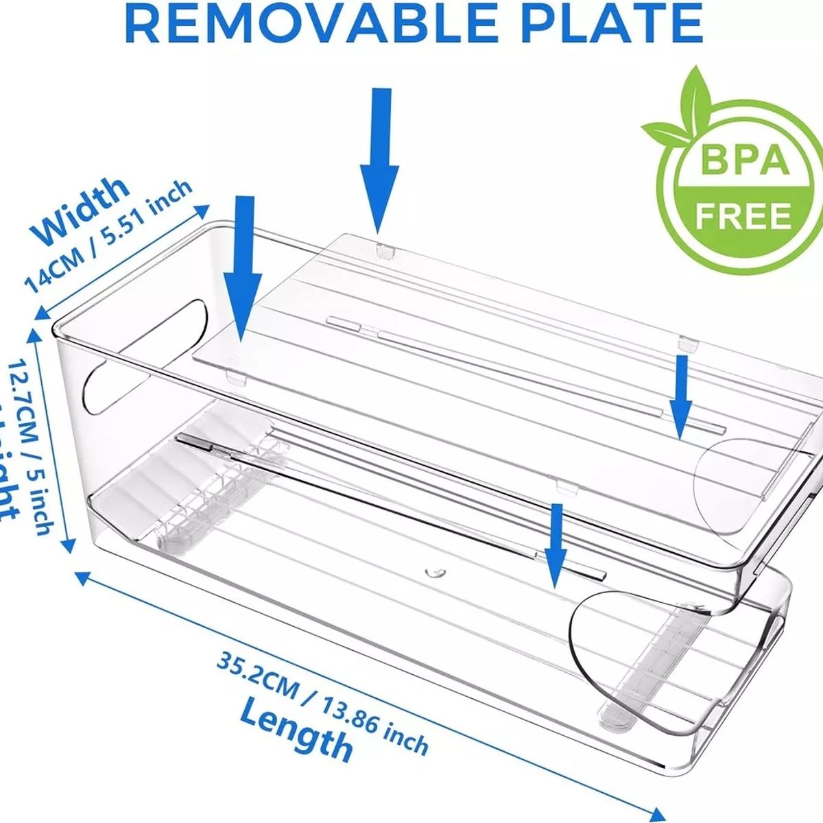 GENERICO - Organizador De Latas Bebidas Refrigerador Despensa Alimentos