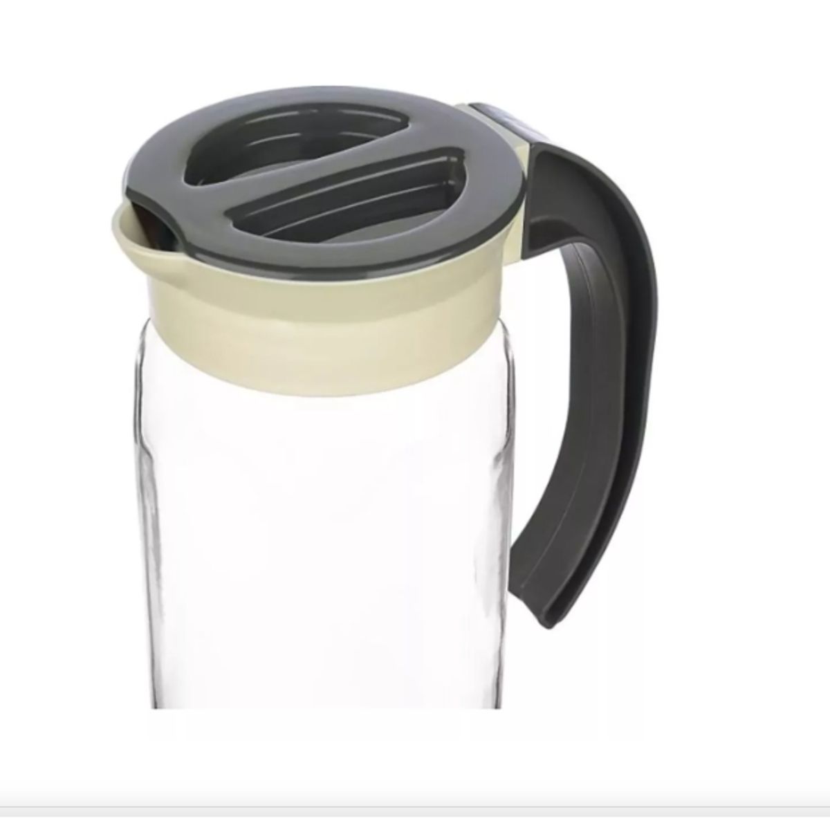 GENERICO - Jarra De Agua Jugos Bebidas Con Tapa, Vidrio 1.5 L.