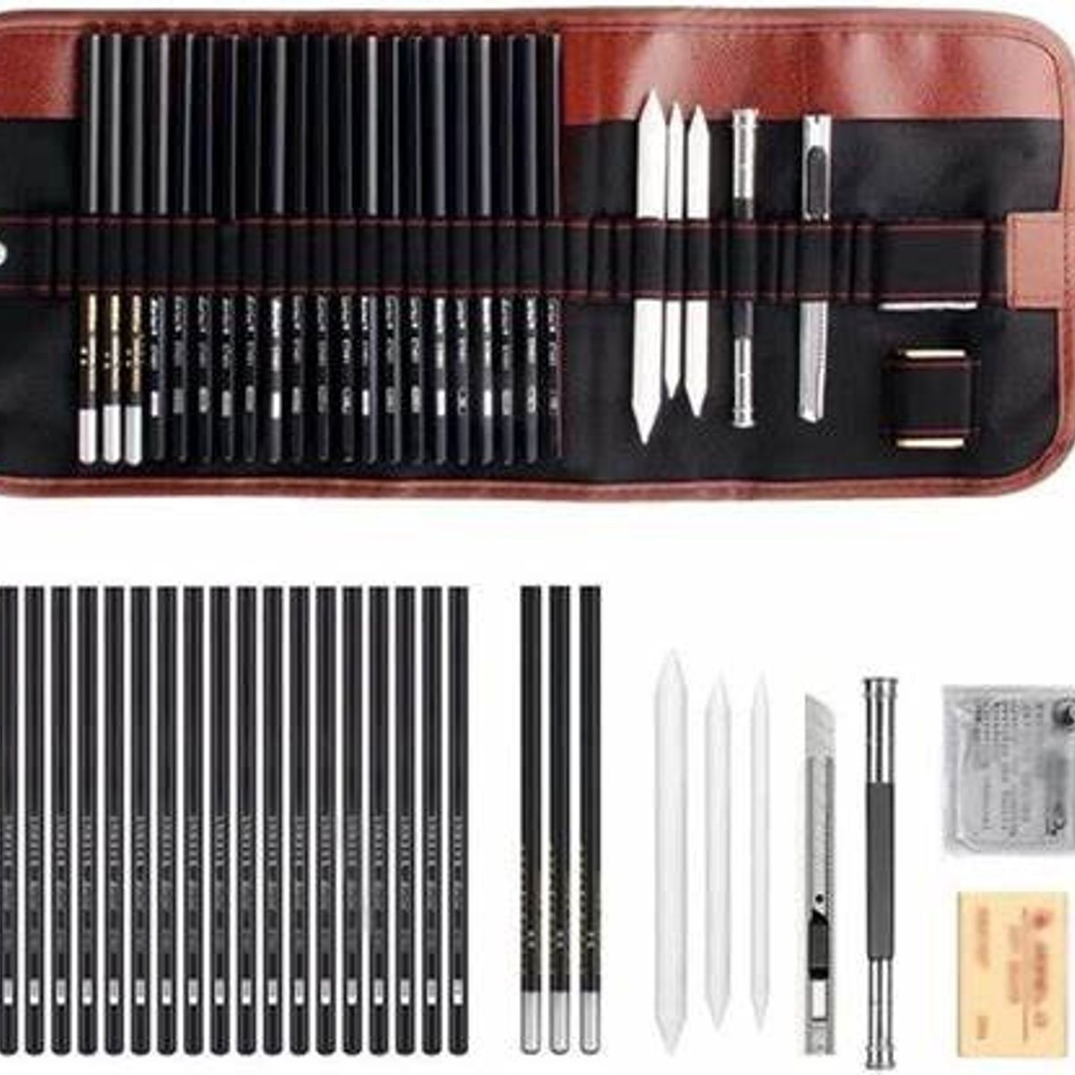 GENERICO - Set 29 Piezas Lápices De Dibujo Y Boceto Profesional