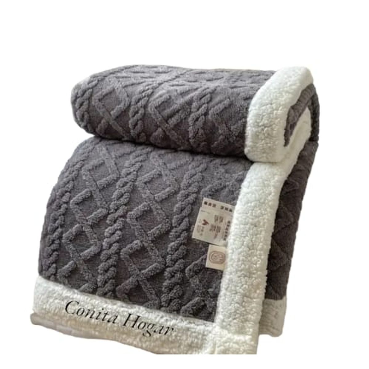 GENERICO - Frazada Plush con Chiporro, 2 plazas