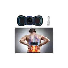 GENERICO - Masajeador Eléctrico Mini Con Pegatinas Inteligentes Masaje 8 modos