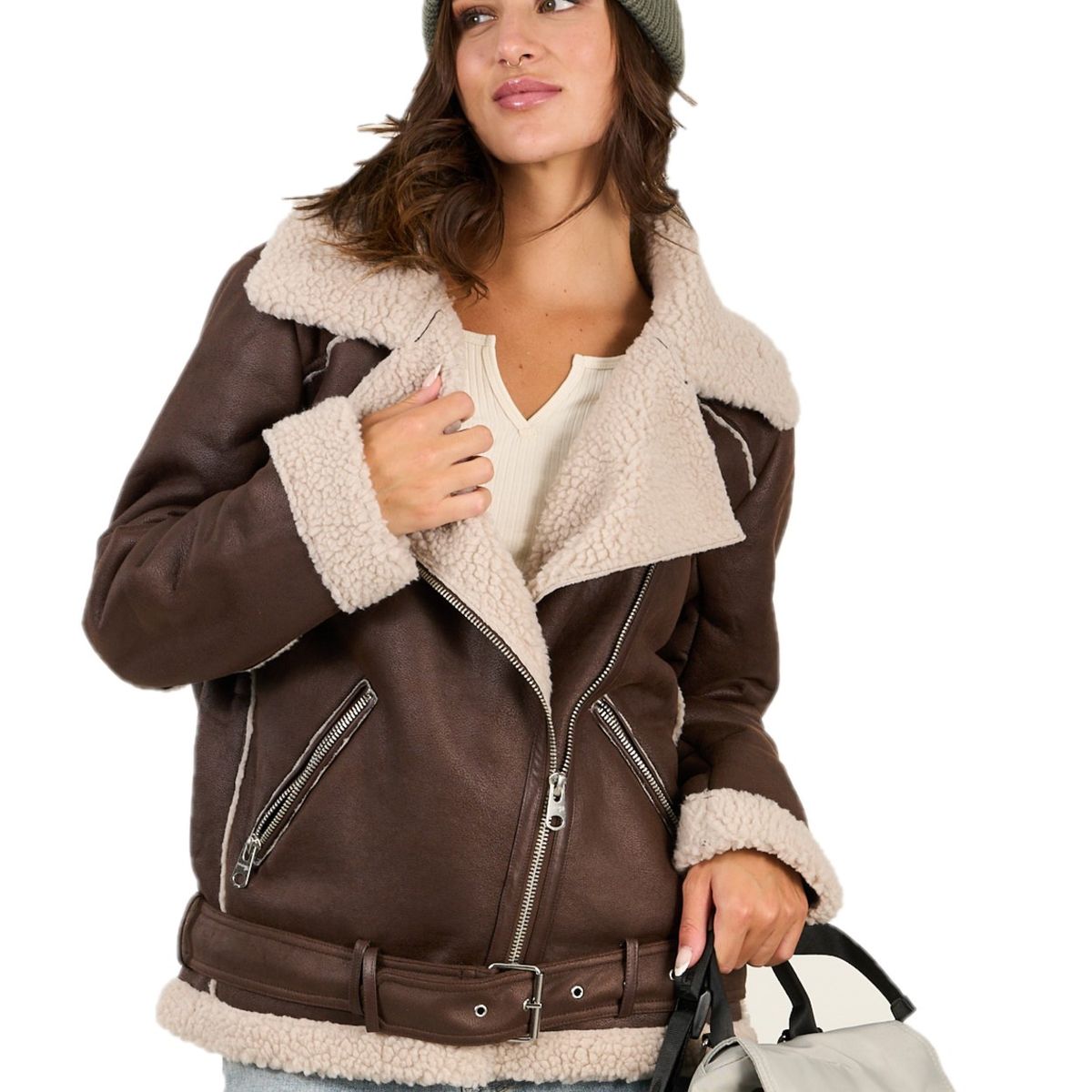 POLEMIC - Chaqueta Biker Chiporro Aviadora Mujer Polemic