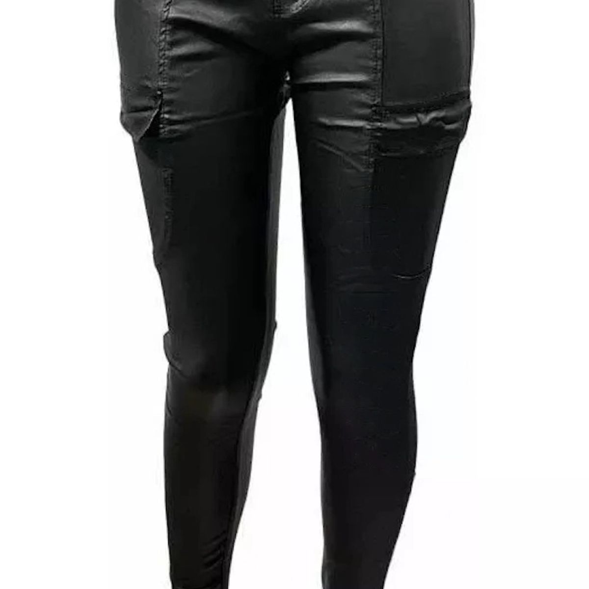 TODO CALZA2 - Jeans Ecocuero Tiro Alto Elasticados