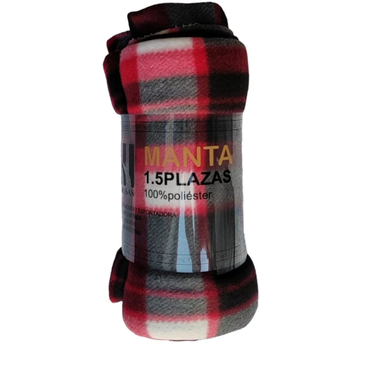 GENERICO - Manta de Polar Plaza y Media 150x200 cm - Colores Variados