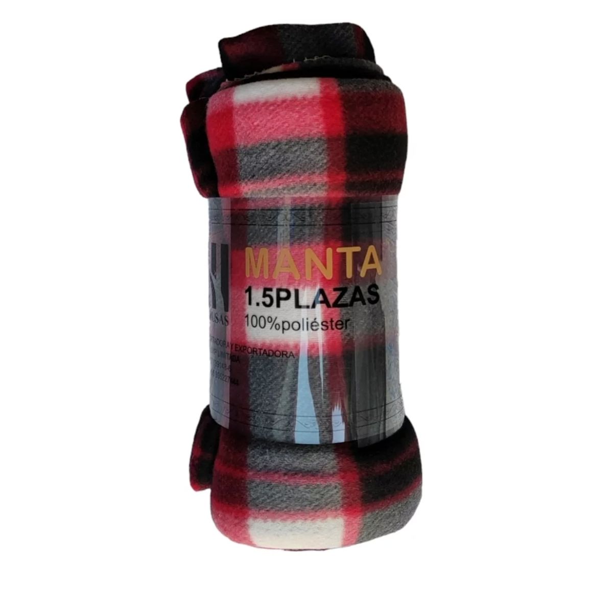 GENERICO - Manta de Polar Plaza y Media 150x200 cm - Colores Variados