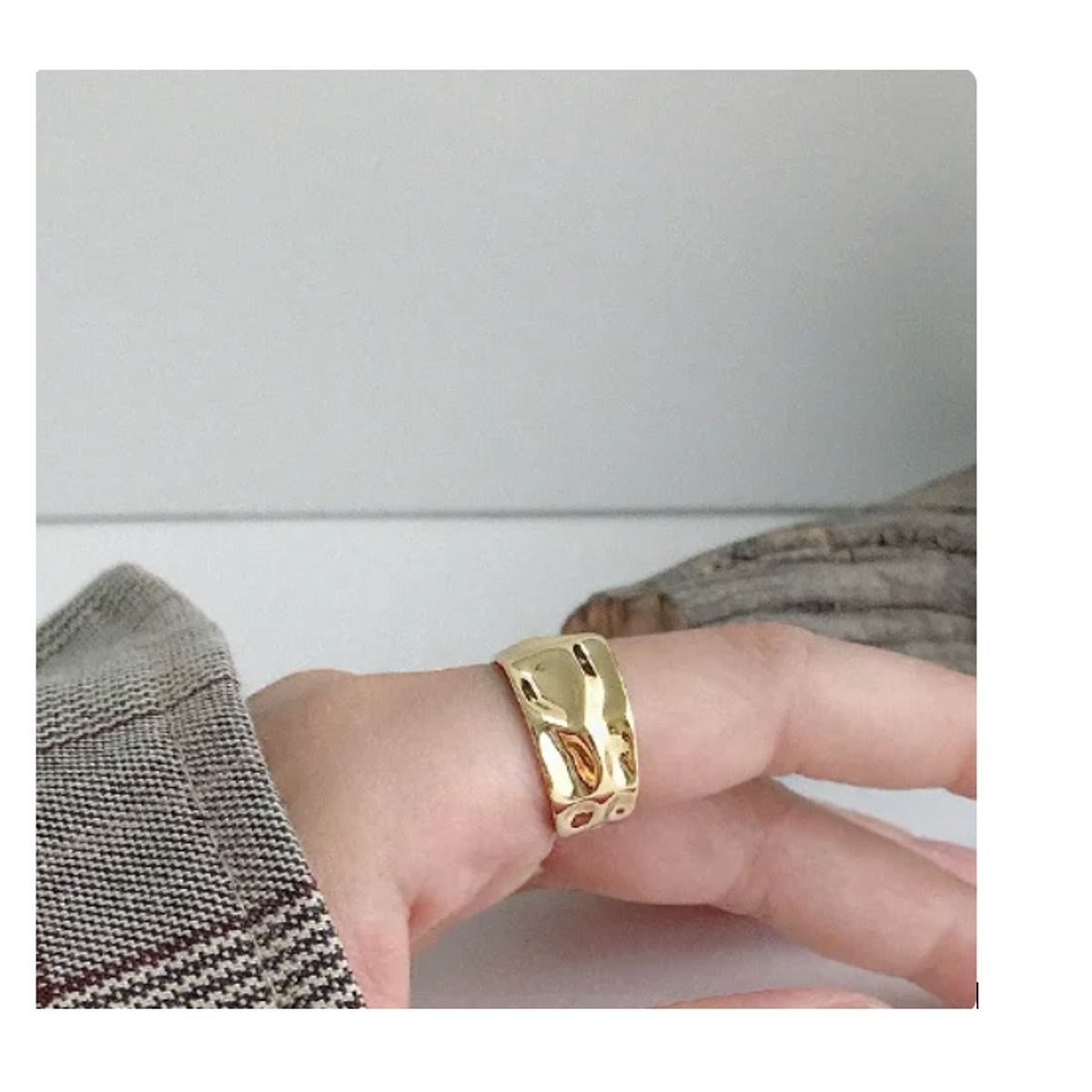 GENERICO - Anillo mujer de Color amarillo hecho a mano